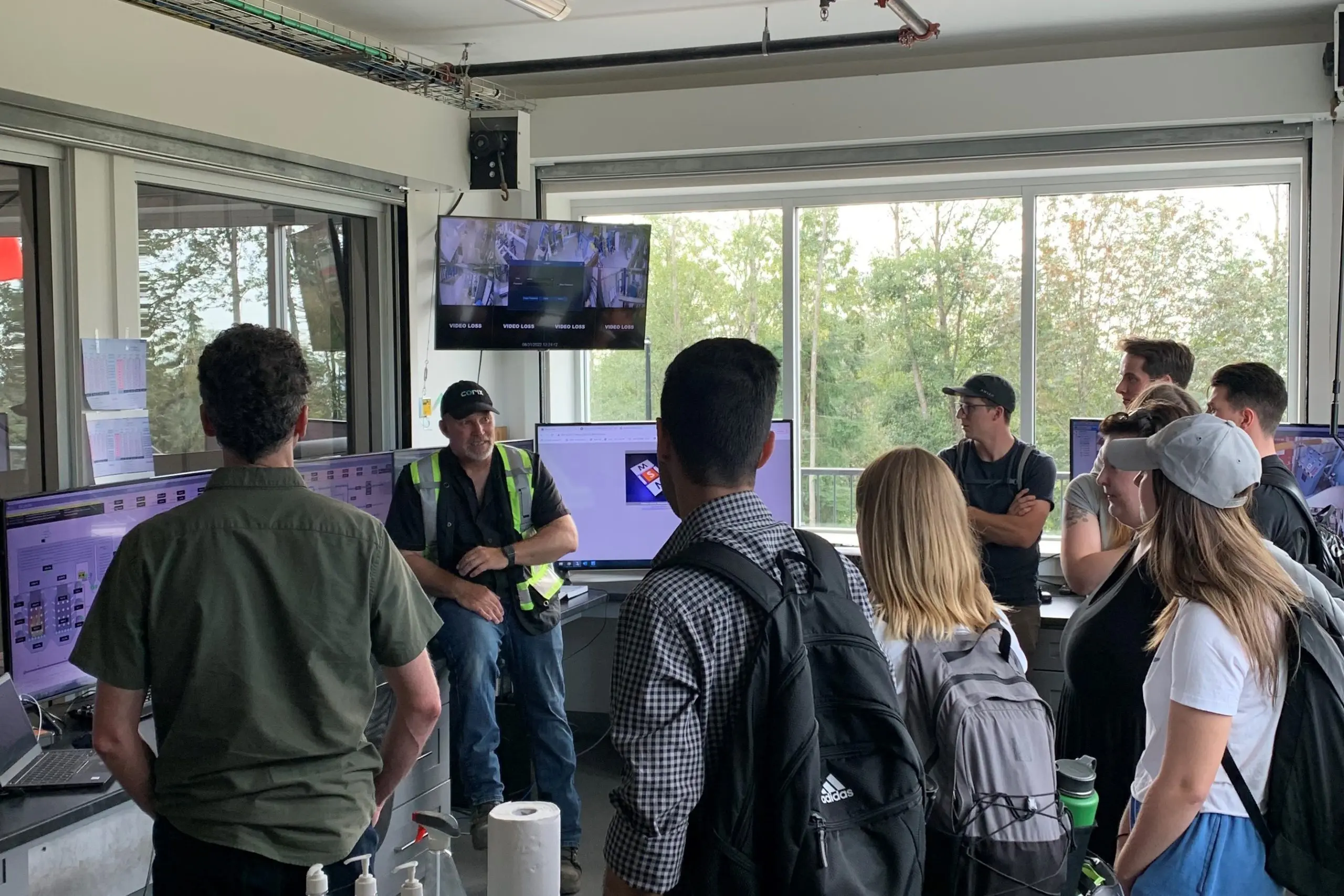 Corix employees touring the BMDEU facility